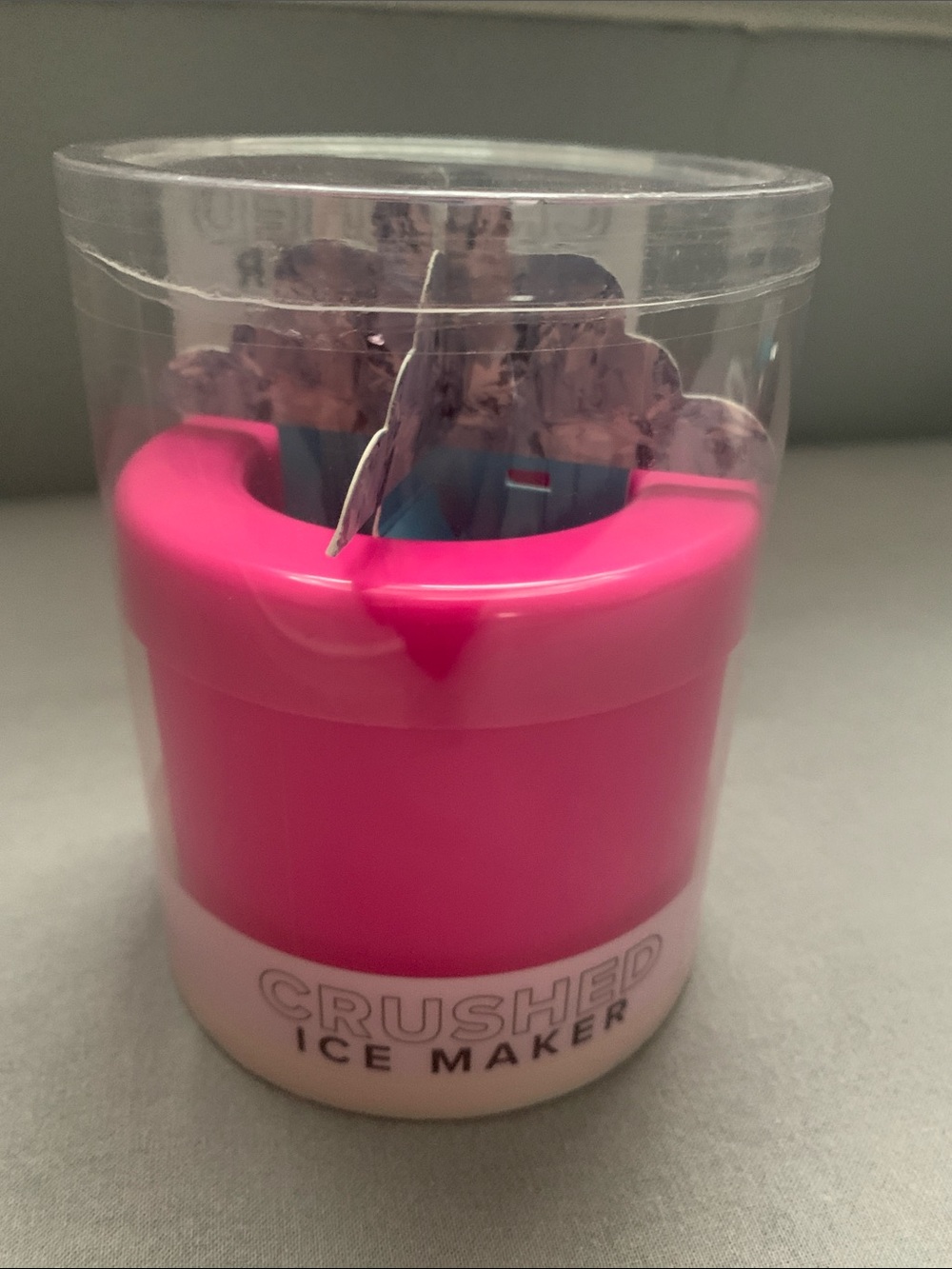 🆕- Portable Pink Crushed Ice Maker